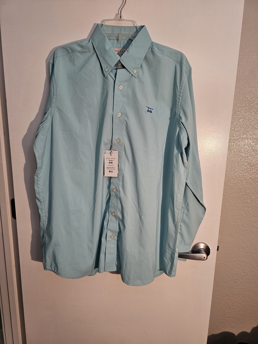 Bald Head Blues "Islander" Long Sleeve Button-Down Sport Shirt Large NWT